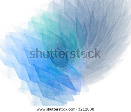 blue haze fractal background