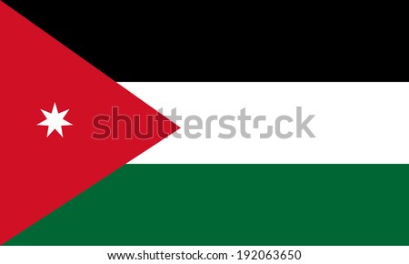 Jordan flag vector.