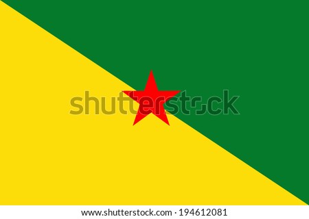 French Guiana vector flag.