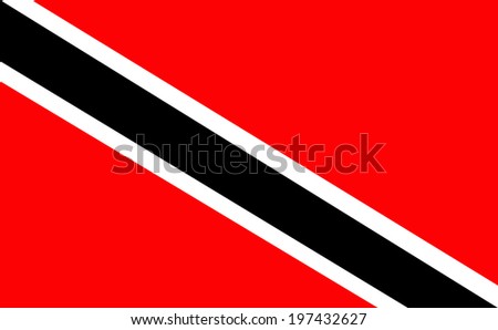 original and simple Trinidad and Tobago flag isolated vector in official colors and Proportion Correctly 