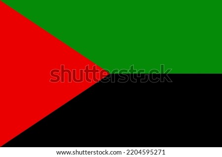 Martinique flag vector illustration. Emblem banner of Caribbean island. City flag of Martinique.