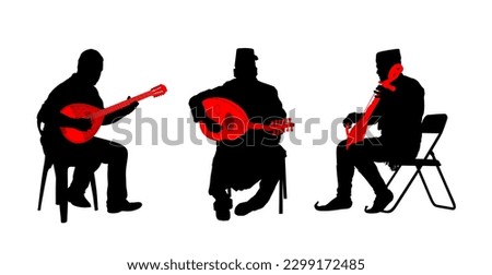 Similar – Image, Stock Photo Man playing mandolin