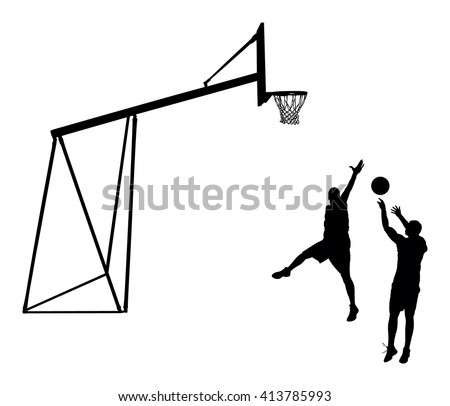 Similar – Image, Stock Photo basketball hoop silhouette, street basket in Bilbao city Spain