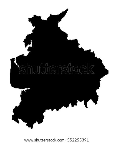 Lancashire map vector silhouette county in north west England. 
England country Lancashire map.