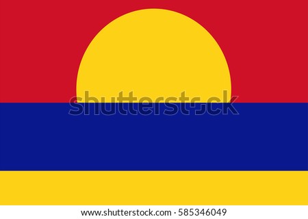 Illustration vector flag of Palmyra Atoll, north Pacific territory of United states of America.