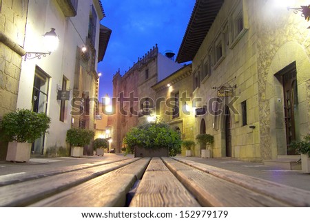 BARCELONA, SPAIN - JUNE 5: The Spanish Village, Poble Espanyol, an open-air museum that shows replicas of characteristic houses from all regions of Spain, on June 5, 2008 in Barcelona, Spain.