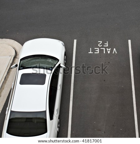 Valet car parking space