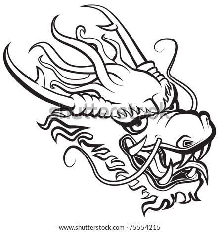 desain tato naga hitam putih - rahman gambar