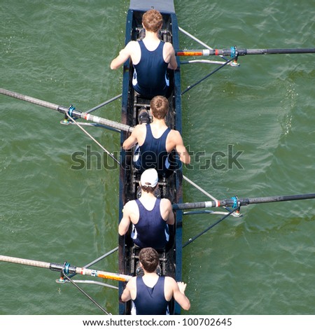 Crew Team in Competition