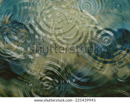 A beautiful close up of ripples on a pond.