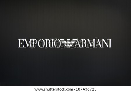 Milan, Italy - March 8, 2014: Detail From Armani Shop In Milan. It Is ...