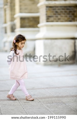 Little girl on the street
