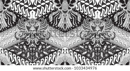 Sketsa Motif  Batik  Wayang Contoh Motif  Batik 