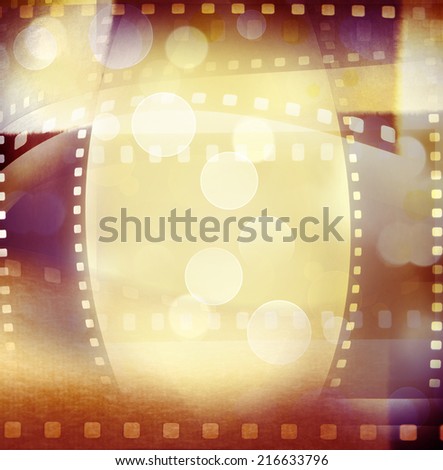 Film negative frames and circles