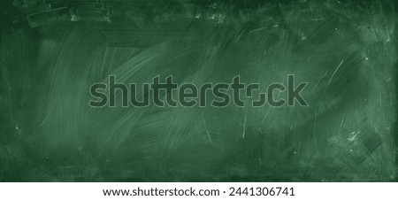 Similar – Image, Stock Photo blank green chalk school board and stack of books, back to school