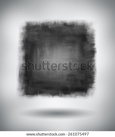 Black and grey paint on plain background