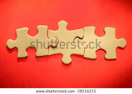 Three jigsaw puzzle pieces