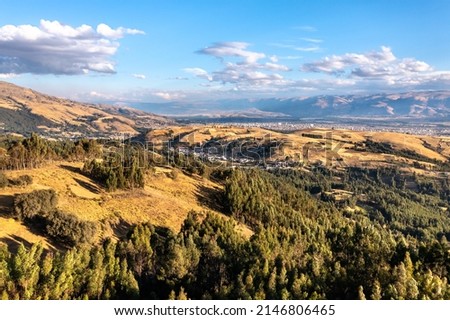 Landscape of Bosque Dorado near Huancayo in Junin, Peru Foto stock © 