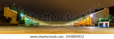 Panathenaic Stadium in Athens at night - Greece