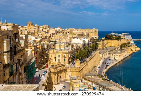 View of the historic centre of Valletta - Malta
