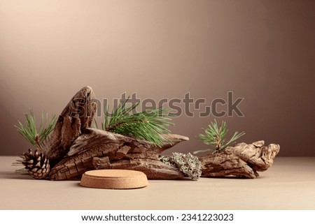 Similar – Image, Stock Photo Green lichen on the annual rings of an old tree trunk on a farm in Rudersau near Rottenbuch in the district of Weilheim-Schongau in Upper Bavaria