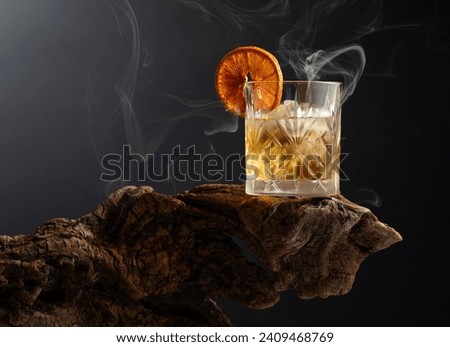 Similar – Image, Stock Photo Old fashioned cocktail on table in pub