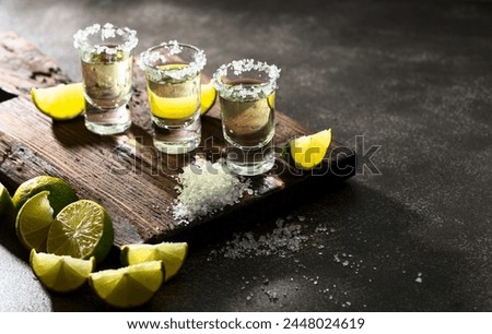 Similar – Image, Stock Photo Tequila shots with salt and lemon