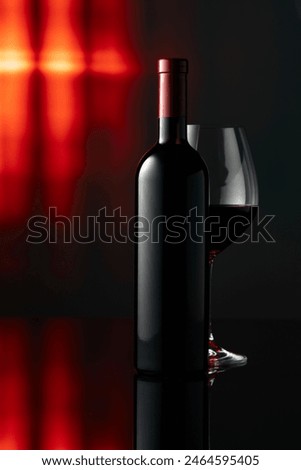 Similar – Glass Wine Bottle Closeup