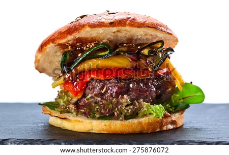 burger isolated on a white  background