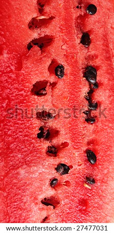 water-melon with black seeds