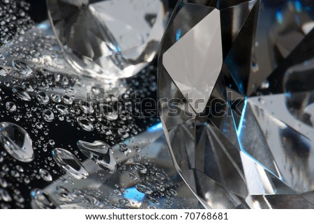 crystal and liquid
