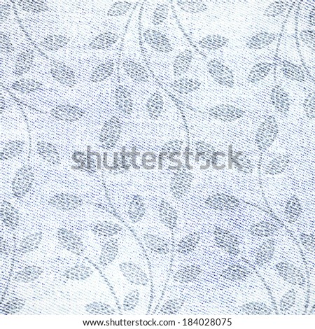 Floral background. Old grunge texture with floral branches.