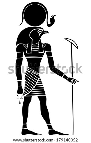 Ra - God Of The Sun - God Of Ancient Egypt Stock Vector Illustration ...