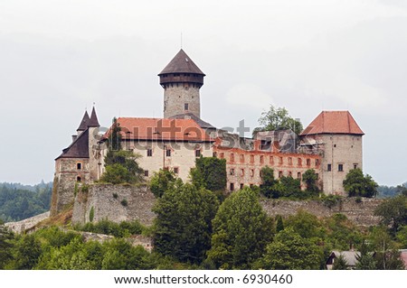Castle of the holy order of knights. Czech republic, Europe.