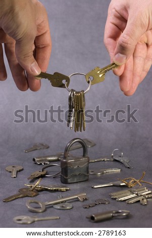 lock and keys in hand