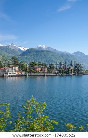 View of Lake Como near Tremezzo,italian Lake District,Lombardy,Italy