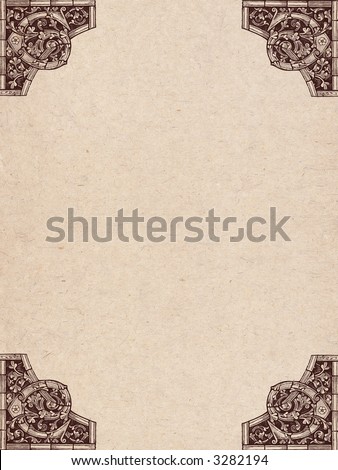 Middle Ages Background With Ornamental Edges Stock Photo 3282194 ...