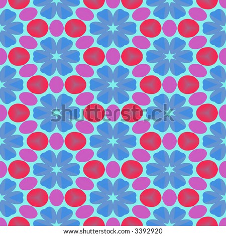 Old-fashioned retro flower background. Seamless tile.
