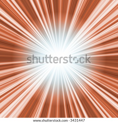 Square format starburst. Exploding star background in brown and red tones.