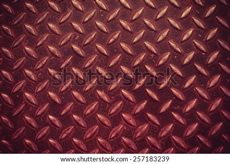 Red metal surface pattern background in grunge style