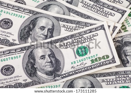 Hundred Dollar Bills for background
