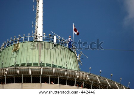 Tightrope Walker atop Skylon Tower