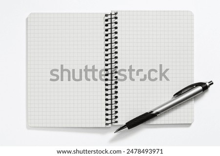 Similar – Image, Stock Photo Pen and papers as office stationery