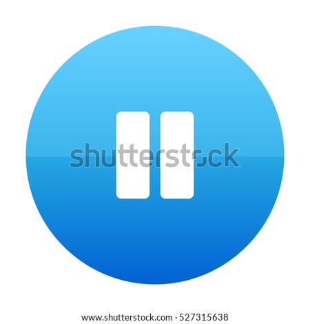 pause icon Blue Vector Icon