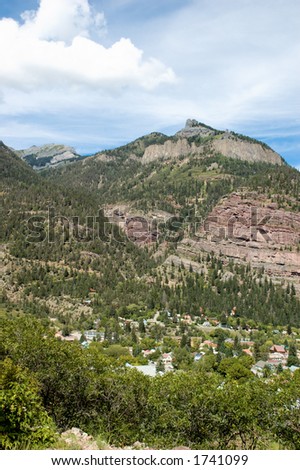 Twin Peaks above Ouray, Colorado