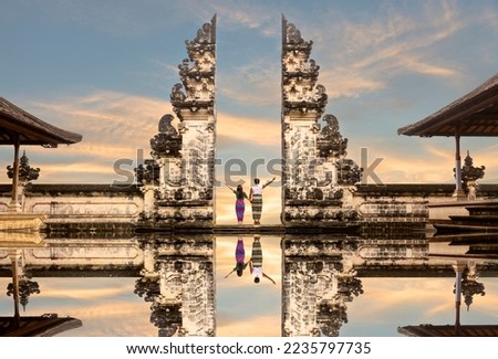 Similar – Image, Stock Photo Gate to heaven Landscape