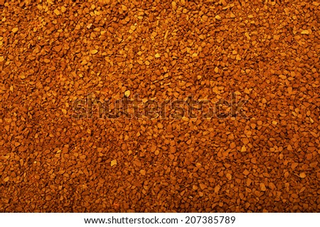 Brown coffee, background texture .Soluble coffee