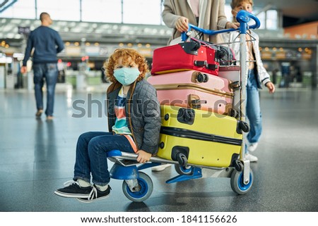 Similar – Image, Stock Photo Luggage Thing luggage cart