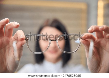 Similar – Image, Stock Photo caucasian doctor holding test tube with blood for 2019-nCoV analyzing. Chinese Corona virus blood test concept