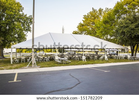 White banquet wedding tent or party tent